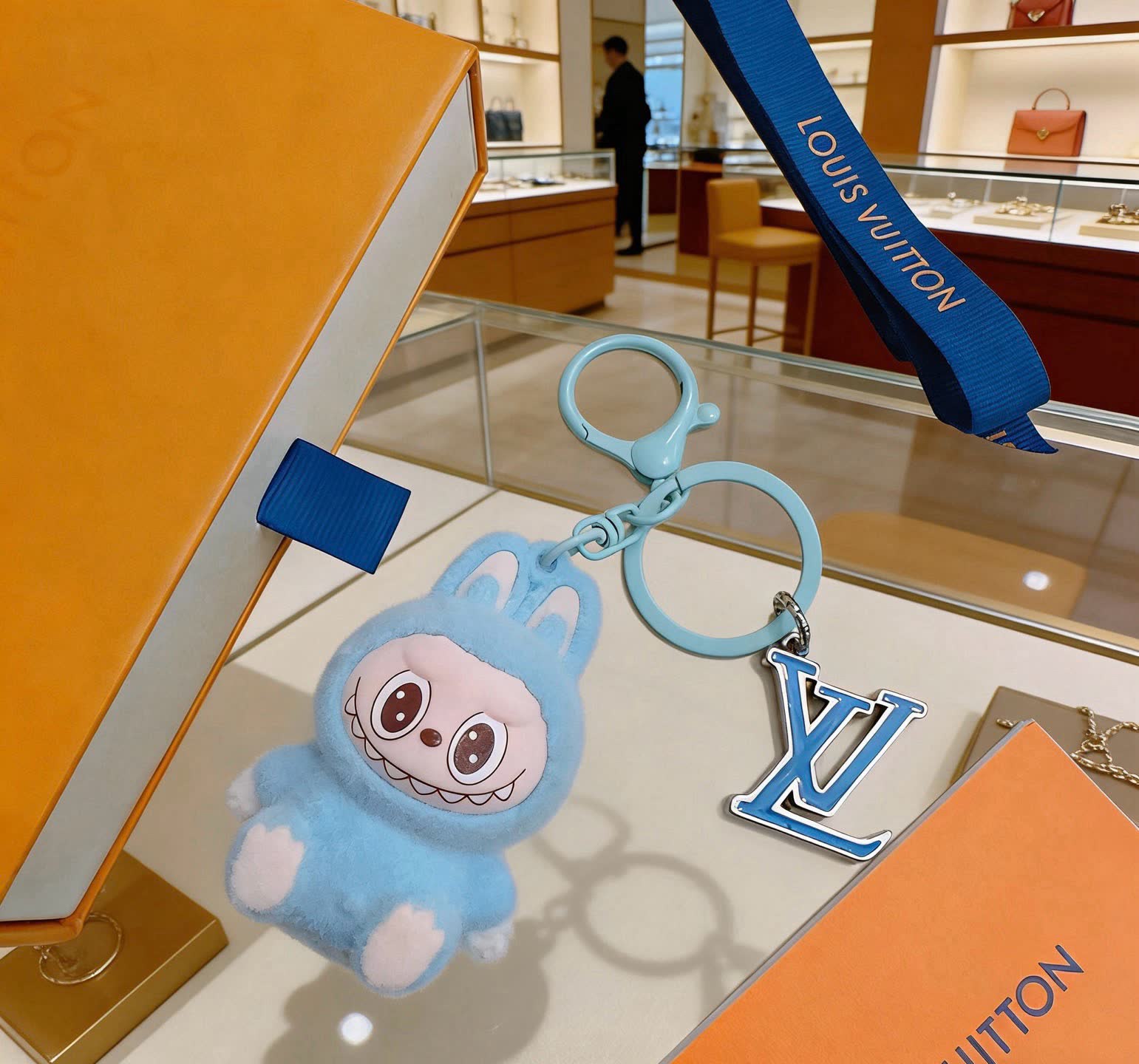 Louis Vuitton Blue Monster Keychain